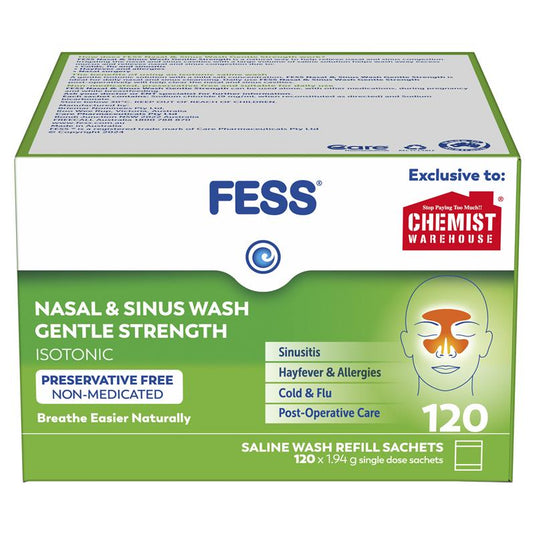 Fess Nasal & Sinus Wash 120 Sachets