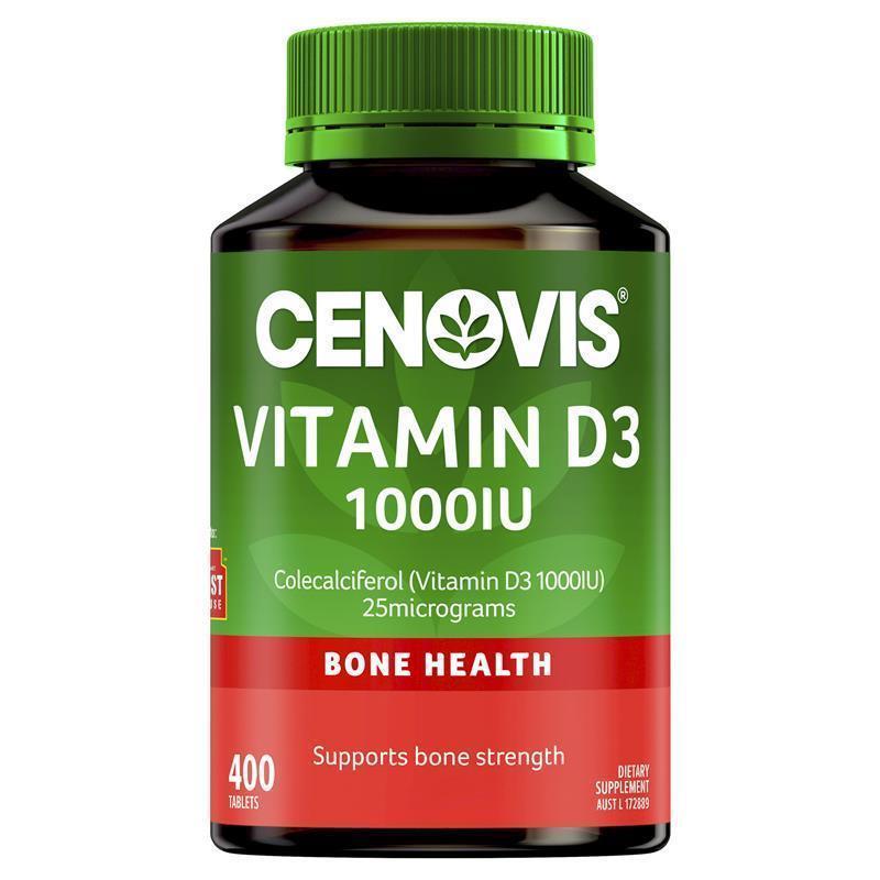 Load image into Gallery viewer, Cenovis Vitamin D3 1000IU 400 Tablets Exclusive Size
