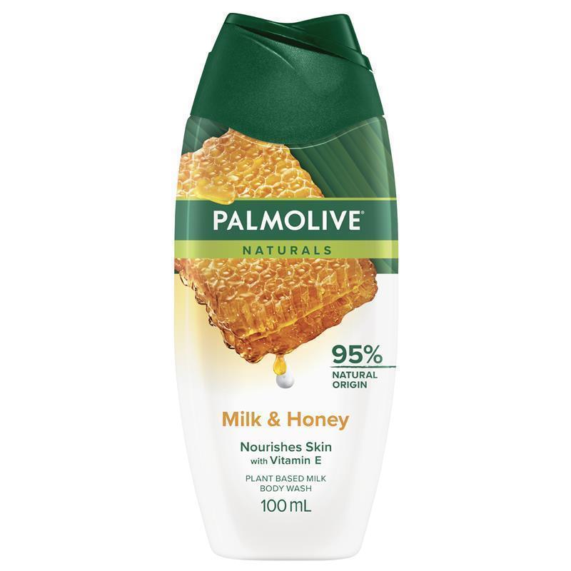 Load image into Gallery viewer, Palmolive Naturals Travel Body Wash Milk &amp; Honey Shower Gel 100ml

