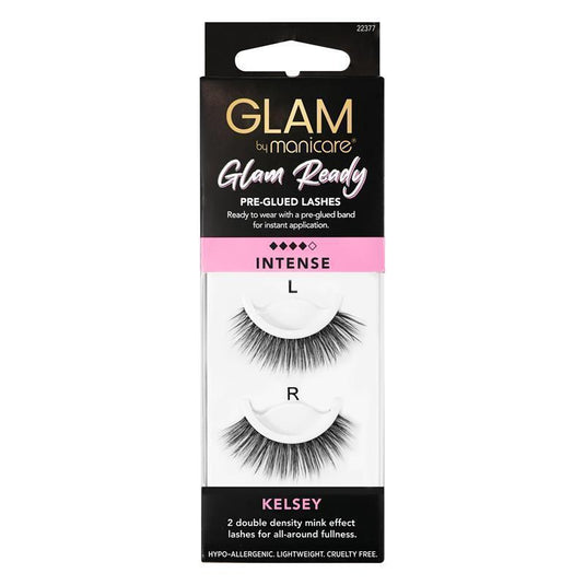Glam By Manicare Glam Ready Pre-Glued Kelsey Lashes Intense