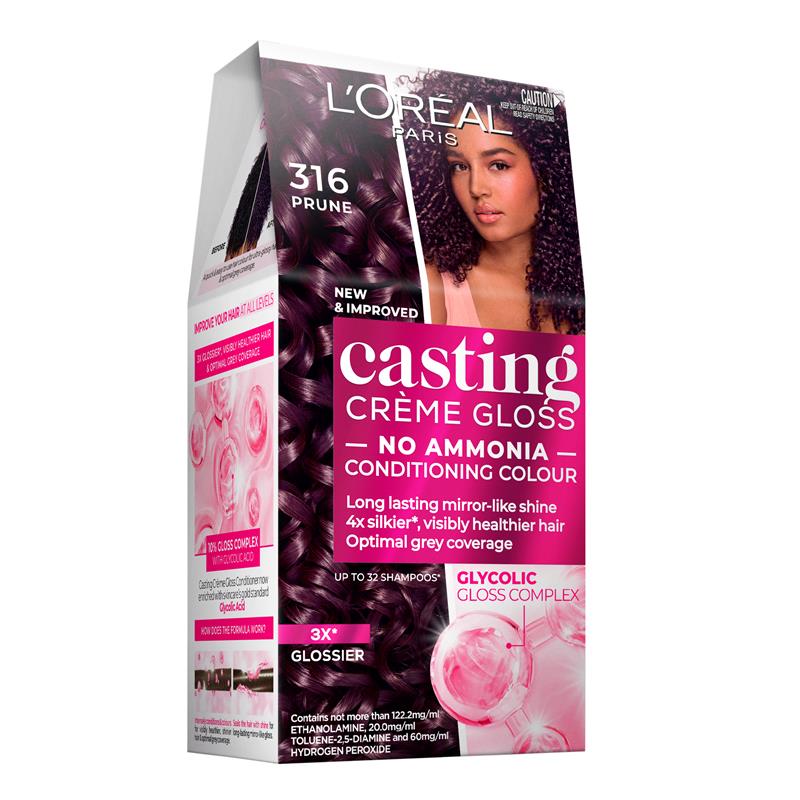 Load image into Gallery viewer, L'Oreal Paris Casting Creme Gloss Semi-Permanent Hair Colour - 316 Prune
