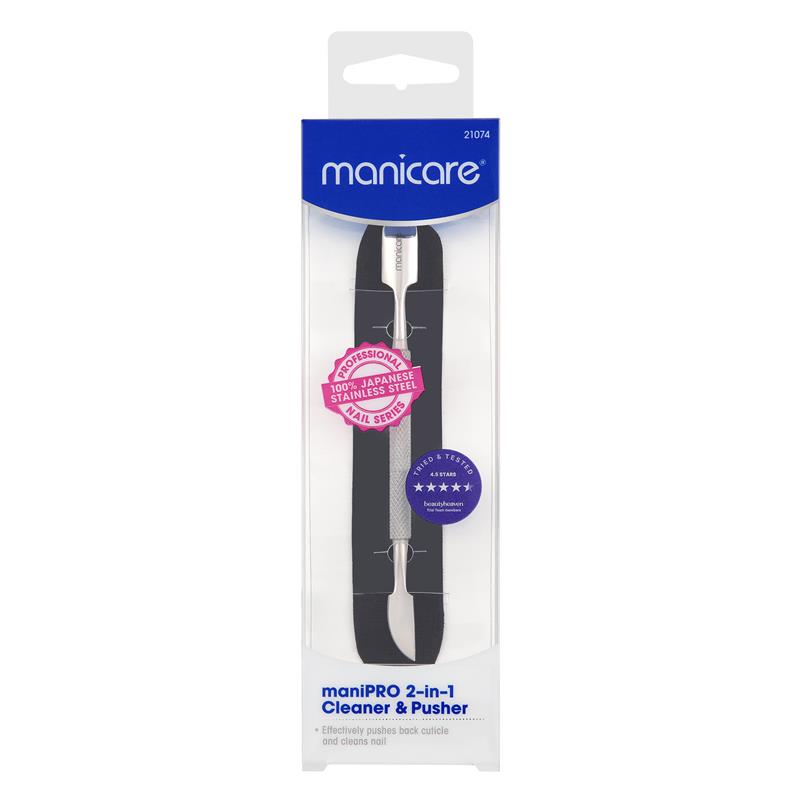 Load image into Gallery viewer, Manicare ManiPRO 2-In-1 Cleaner &amp; Pusher Japanese Stainless Steel
