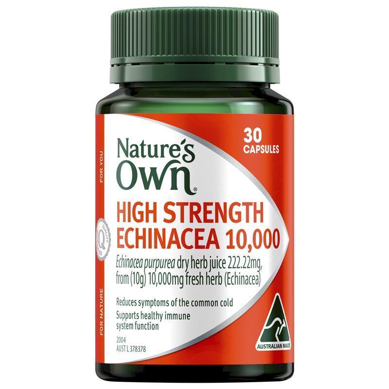 Load image into Gallery viewer, Nature's Own High Strength Echinacea 10,000mg 30 Capsules
