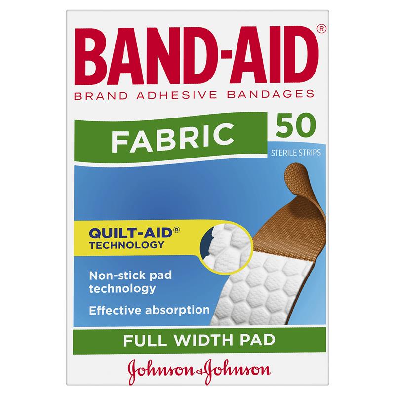 Load image into Gallery viewer, Band-Aid Adhesive Fabric Strips 50 Pack
