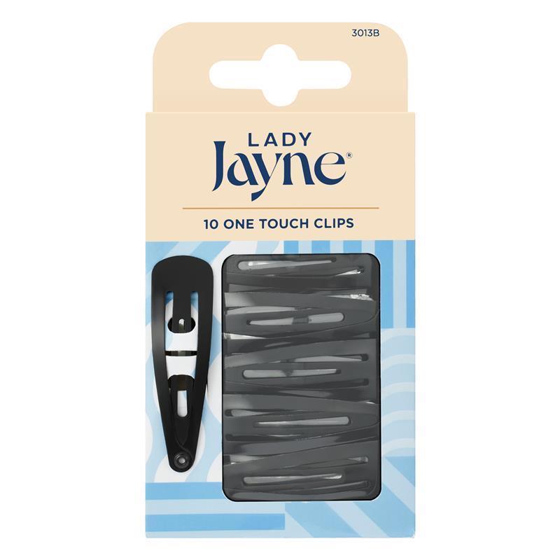 Load image into Gallery viewer, Lady Jayne One Touch Clips, Black, Pk10
