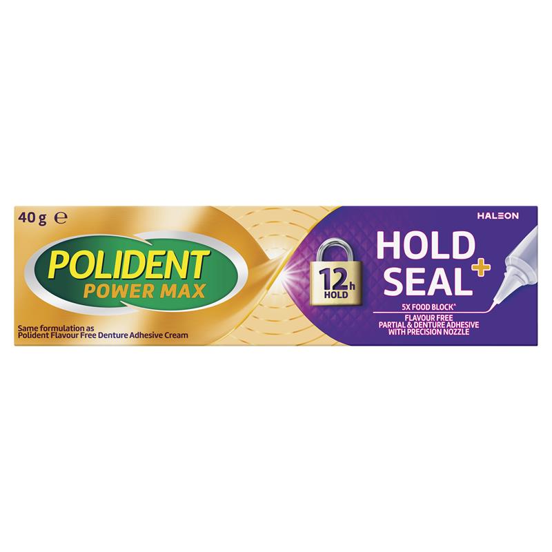 Load image into Gallery viewer, Polident MAX SEAL Denture Adhesive Cream 40g
