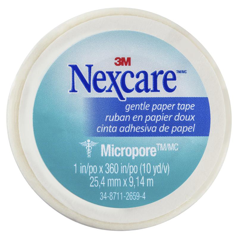 Load image into Gallery viewer, Nexcare Micropore Gentle Paper Tape White 25.4mm x 9.14m
