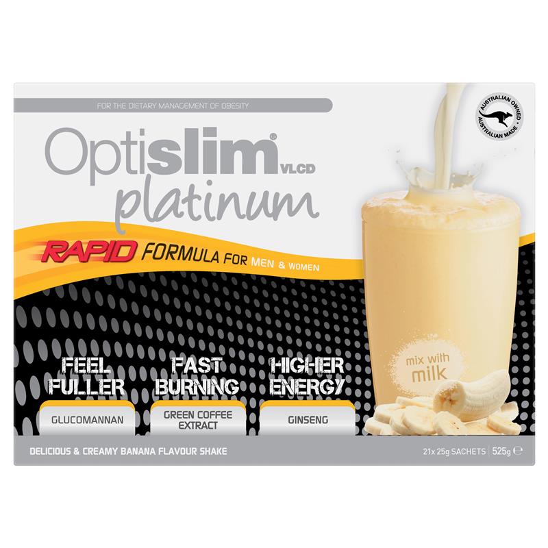 Load image into Gallery viewer, Optislim VLCD Platinum Banana Shake 21x25g Sachets
