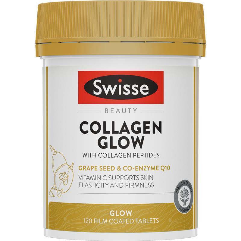 Load image into Gallery viewer, Swisse Beauty Collagen Glow With Collagen Peptides 120 Tablets
