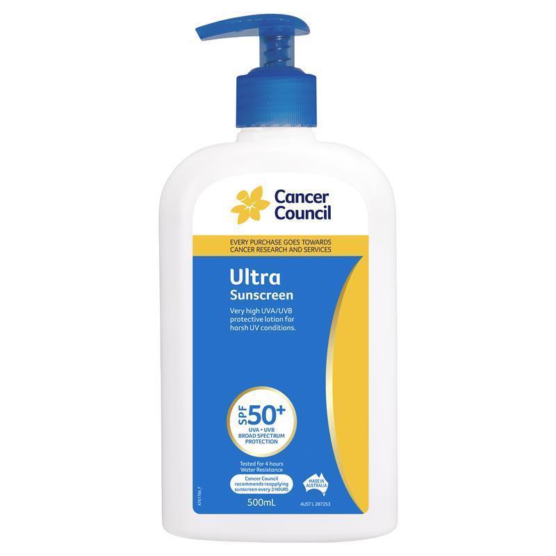 Load image into Gallery viewer, Cancer Council SPF 50+ Ultra 500ml Pump
