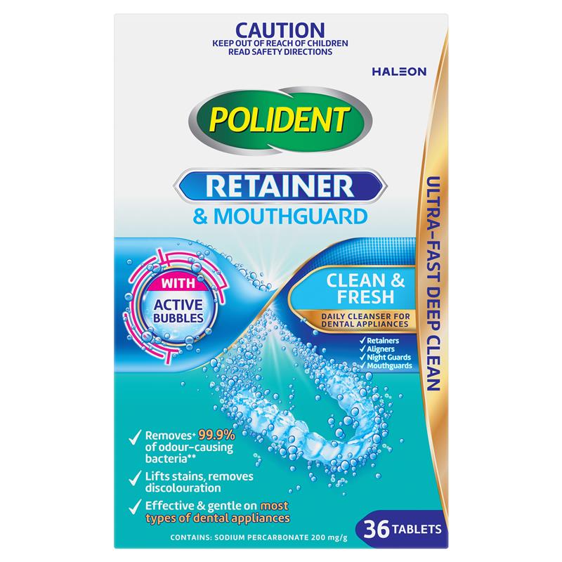 Load image into Gallery viewer, Polident Retainer and Mouthguard Cleanser 36 Tablets
