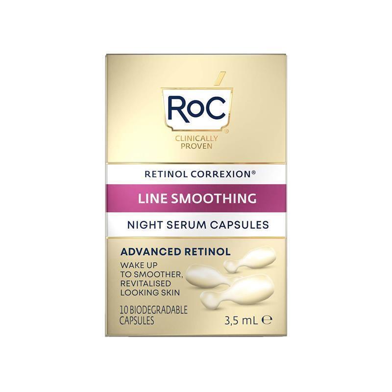 Load image into Gallery viewer, RoC Retinol Correxion Line Smoothing Night Serum Caps 10 Pieces
