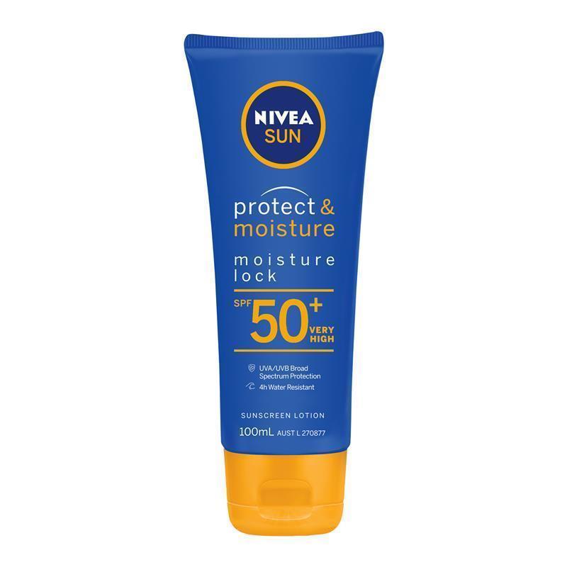Load image into Gallery viewer, NIVEA Sun Protect &amp; Moisture SPF50+ Sunscreen Lotion 100ml
