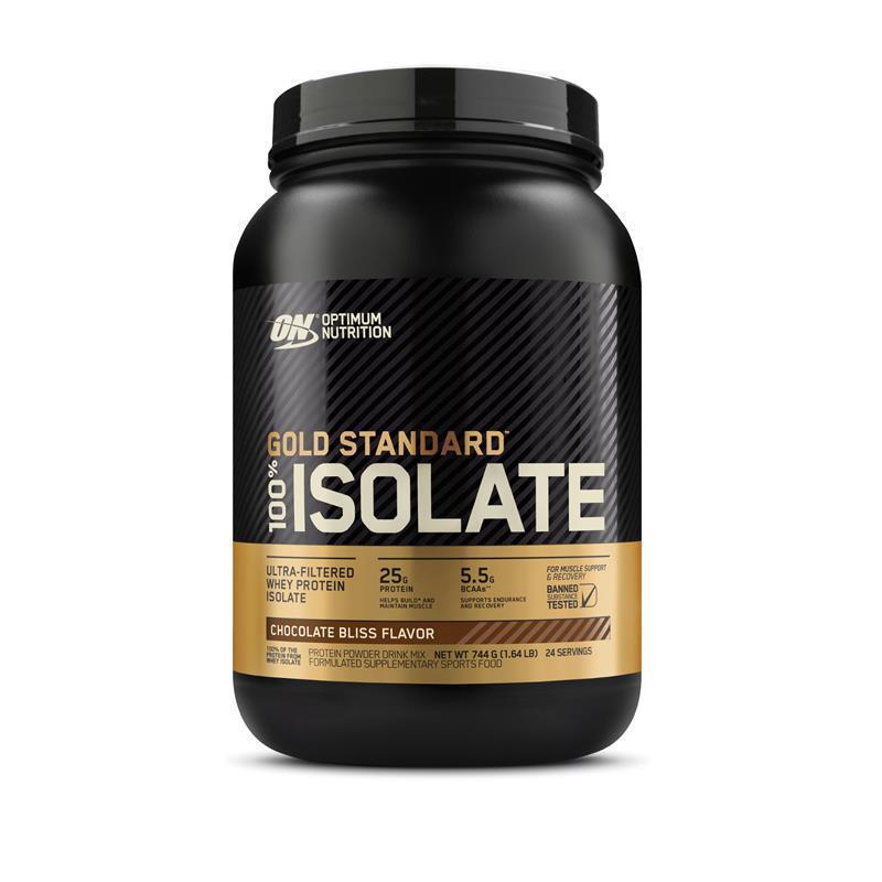 Load image into Gallery viewer, Optimum Nutrition Gold Standard 100% Isolate Chocolate 744g
