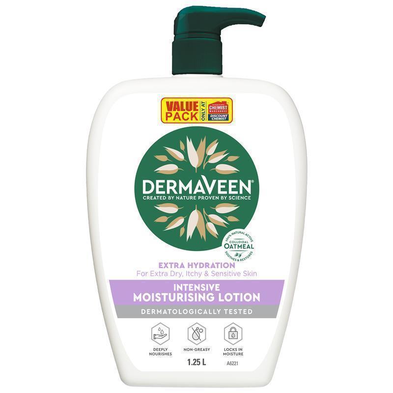 Load image into Gallery viewer, DermaVeen Extra Hydration Intensive Moisturising Lotion 1.25L Exclusive Size
