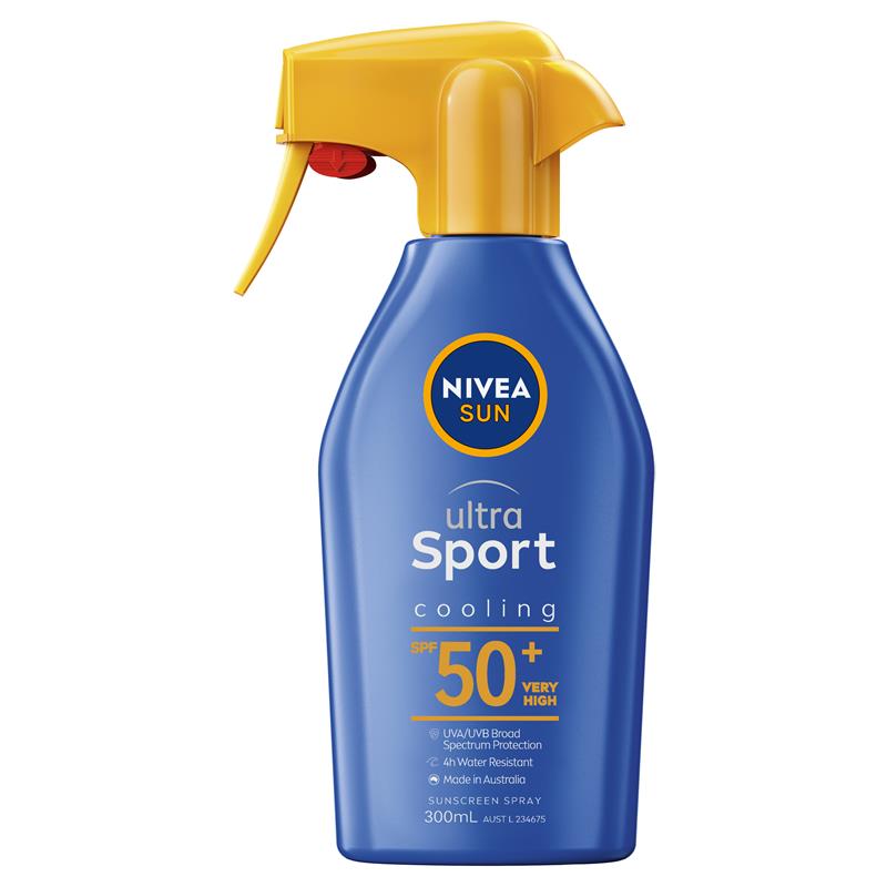 Load image into Gallery viewer, NIVEA Sun Ultra Sport Cooling SPF50+ Sunscreen Trigger 300ml
