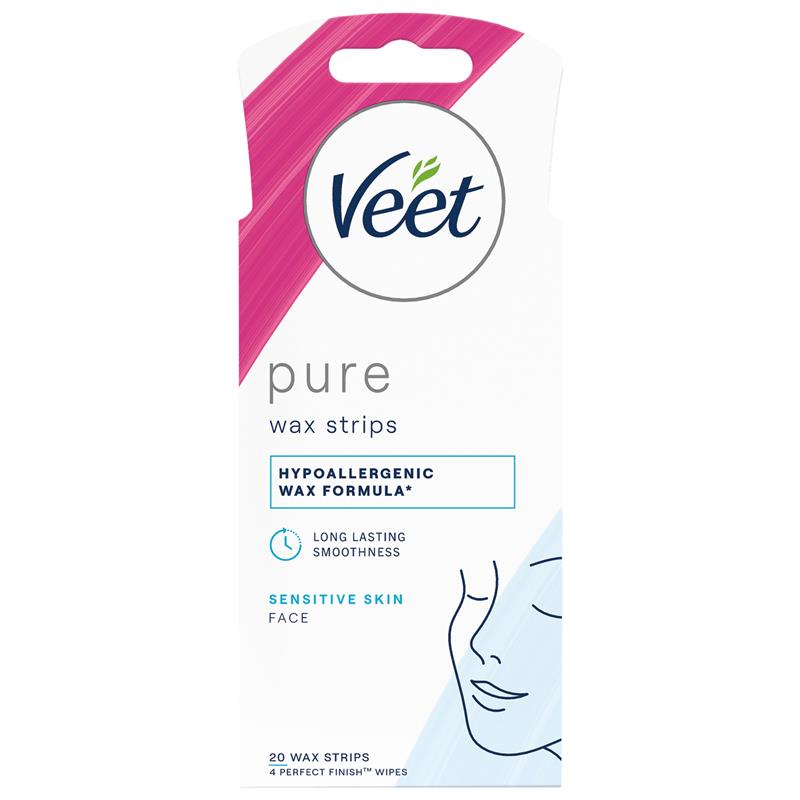 Load image into Gallery viewer, Veet Pure Cold Wax Strips Face 20 Pack
