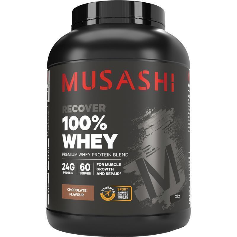 Load image into Gallery viewer, Musashi 100% Whey Chocolate 2kg
