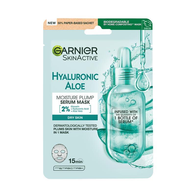 Load image into Gallery viewer, Garnier Hydra Bomb Hyaluronic Aloe Vera Serum Sheet Mask

