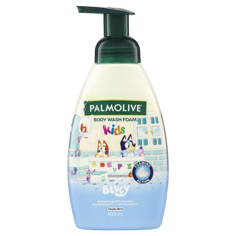 Load image into Gallery viewer, Palmolive Kids Bluey Body Wash Foam Cheeky Berry 400ml
