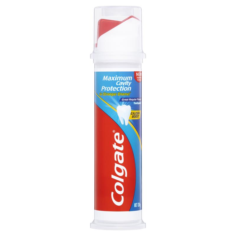 Load image into Gallery viewer, Colgate Toothpaste Great Regular Flavour Pump 130g
