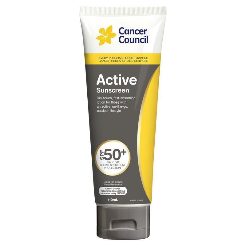 Load image into Gallery viewer, Cancer Council SPF 50+ Active 110ml Tube
