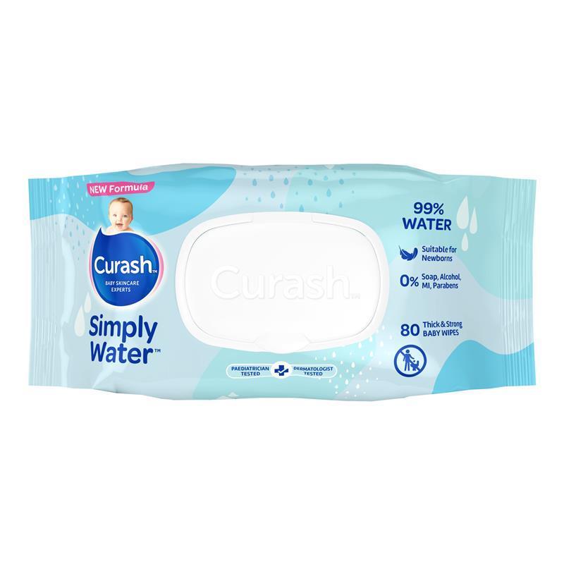 Load image into Gallery viewer, Curash Simply Water Wipes 80 Pack
