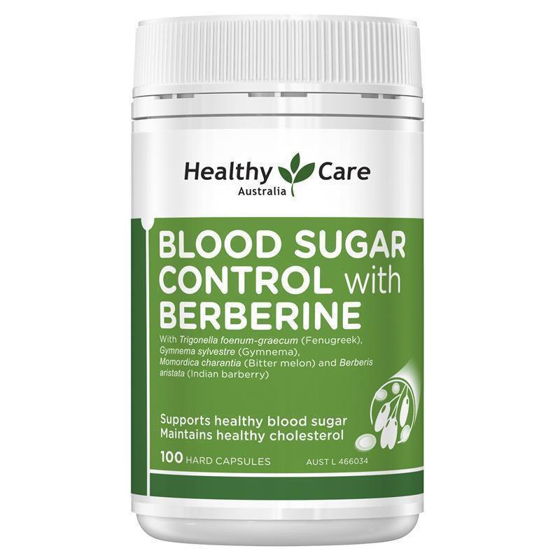 Load image into Gallery viewer, Healthy Care Blood Sugar Control with Berberine 100 Capsules

