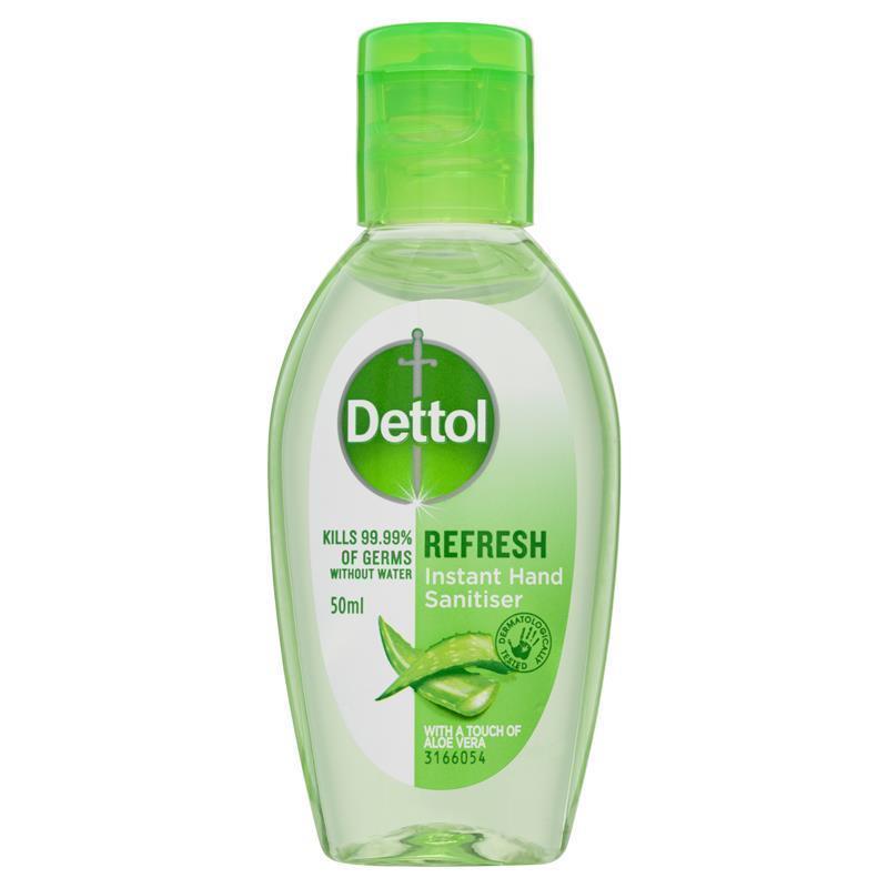 Load image into Gallery viewer, Dettol Refresh Liquid Hand Sanisiter 50mL Healthy Touch Antibacterial
