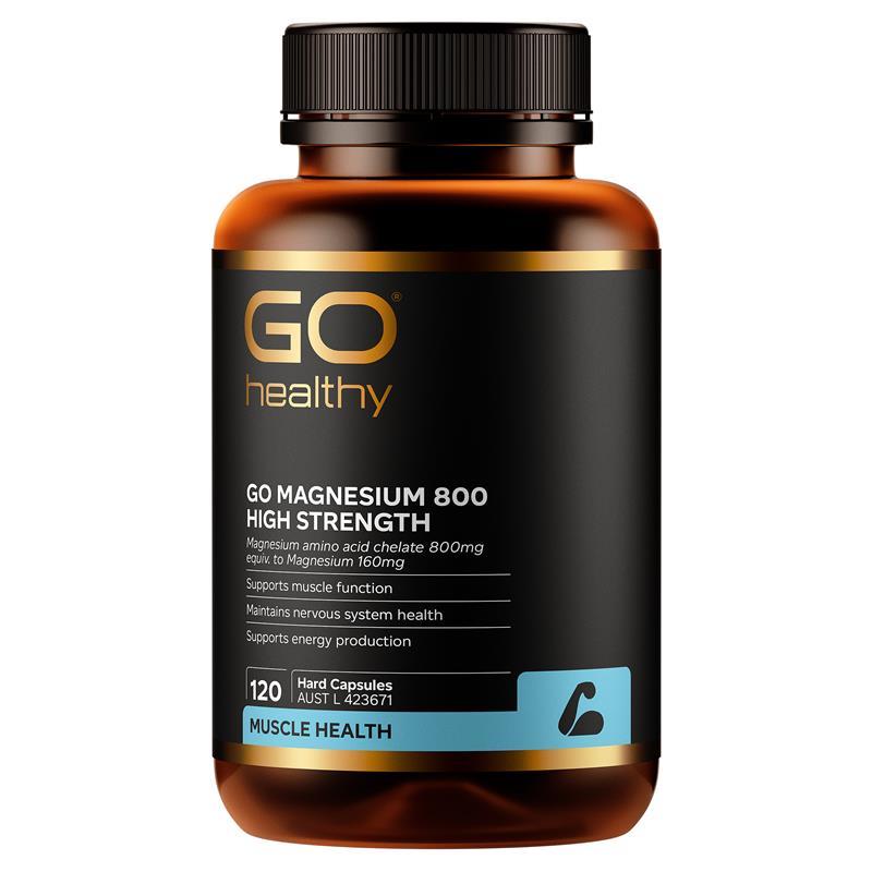 Load image into Gallery viewer, GO Healthy Magnesium 800 120 Vege Capsules
