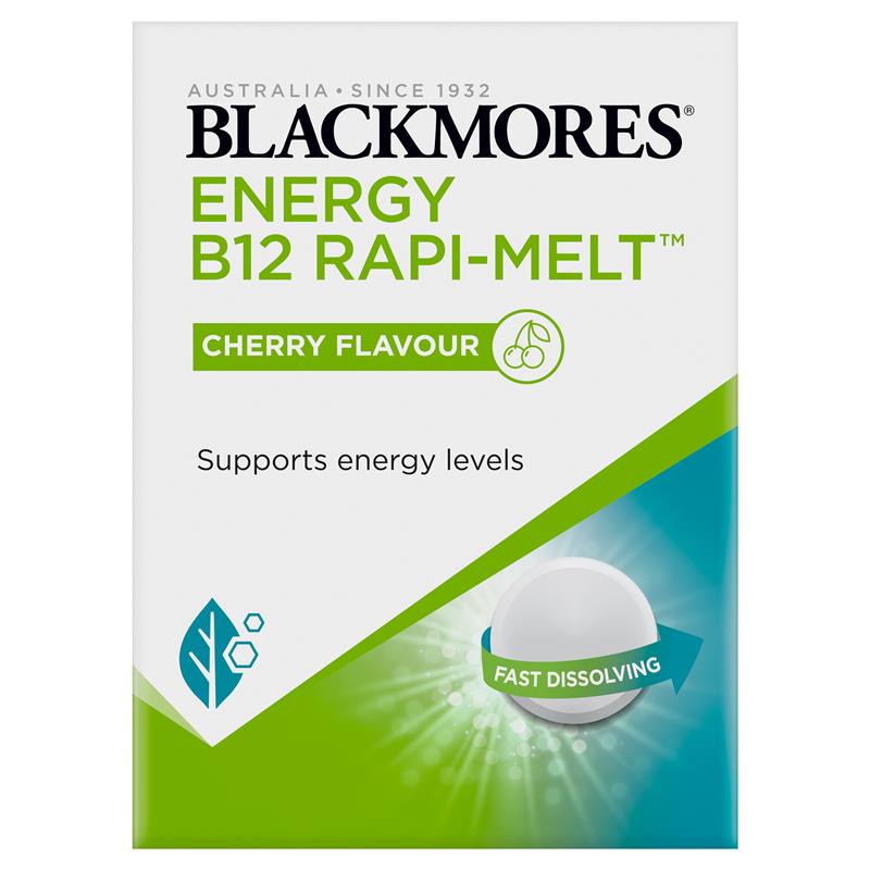 Load image into Gallery viewer, Blackmores Energy B12 1000mcg Rapi-Melt 90 Tablets
