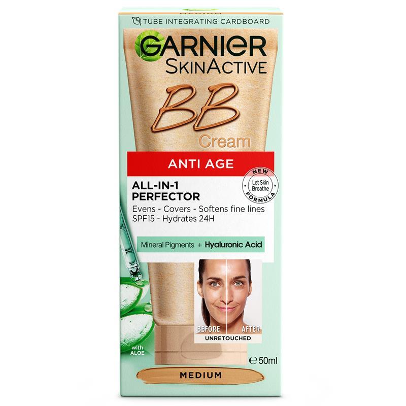 Load image into Gallery viewer, Garnier BB Cream All-In-One Perfector Anti-Age Medium SPF 25 50mL
