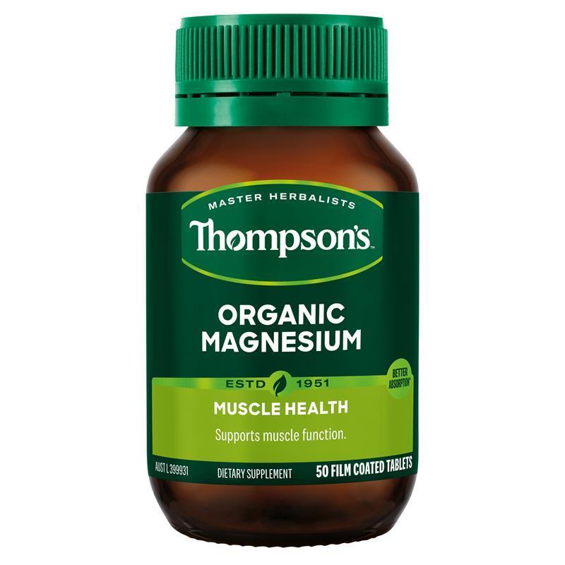 Load image into Gallery viewer, Thompson's Organic Magnesium 50 Tablets
