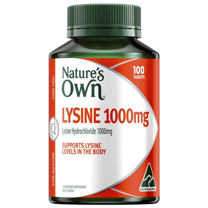 Load image into Gallery viewer, Nature's Own Lysine 1000mg 100 Tablets
