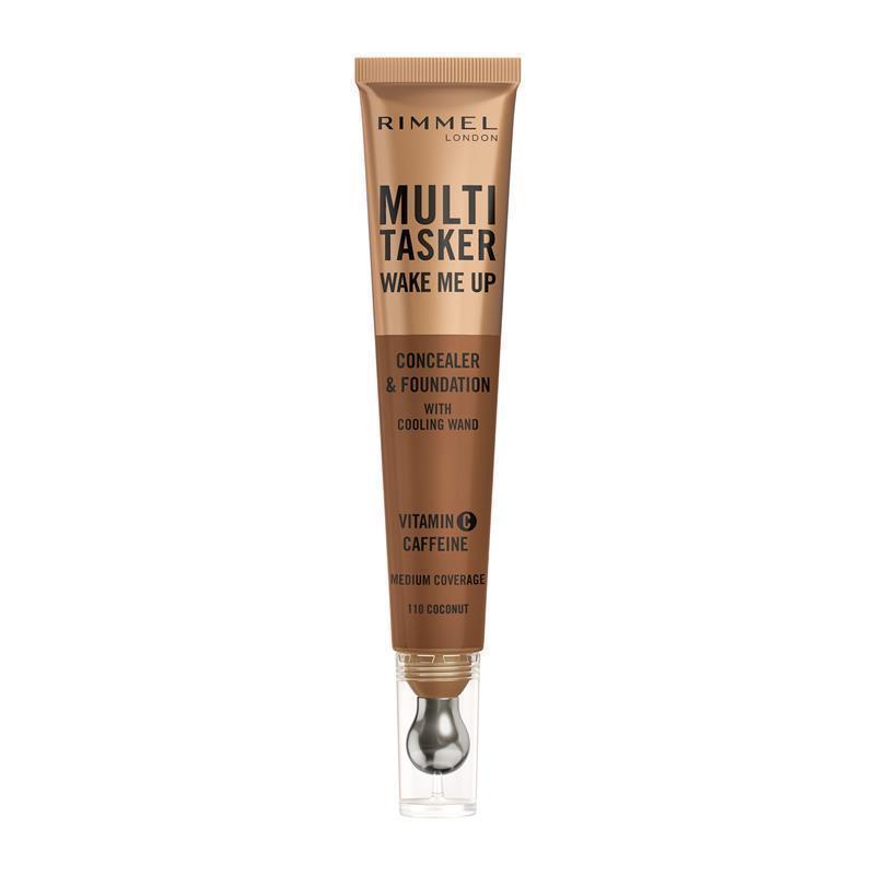 Load image into Gallery viewer, Rimmel Multi Tasker Wake Me Up Concealer &amp; Foundation 110 Warm Coconut
