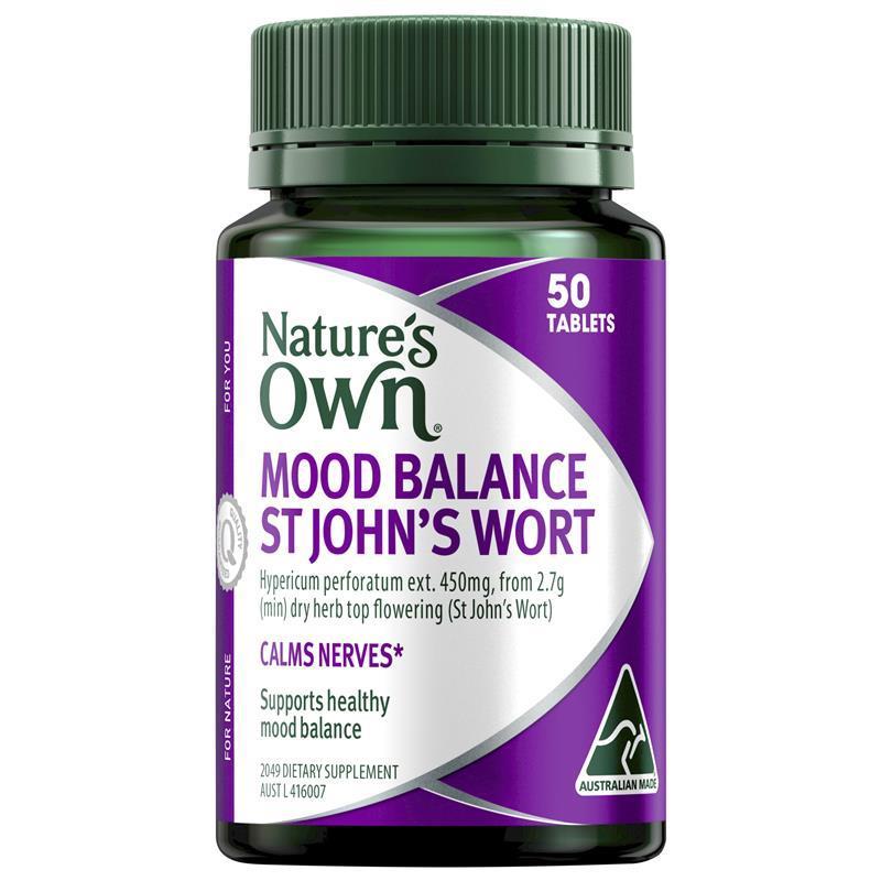 Load image into Gallery viewer, Nature's Own Mood Balance St Johns Wort 50 Tablets
