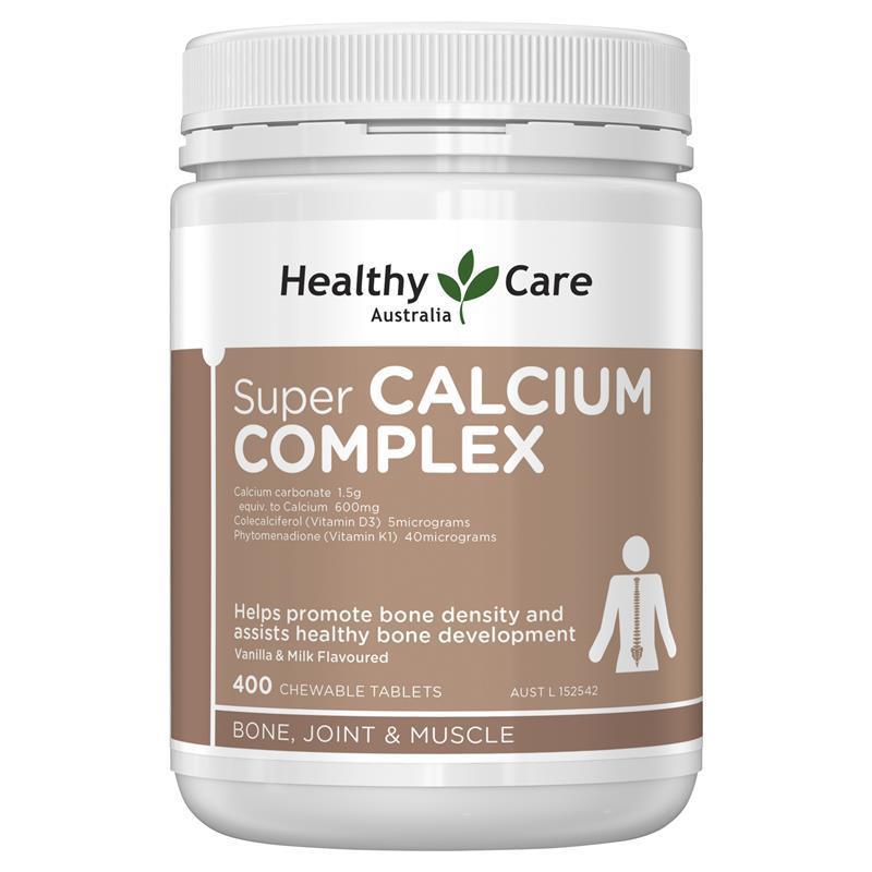 Load image into Gallery viewer, Healthy Care Super Calcium Complex 400 Chewable Tablets
