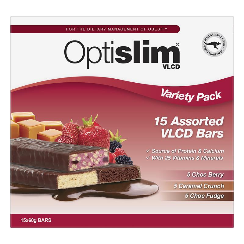 Load image into Gallery viewer, Optislim VLCD Bars Variety 60g 15 Pack
