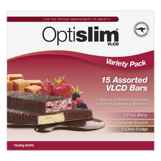 Optislim VLCD Bars Variety 60g 15 Pack