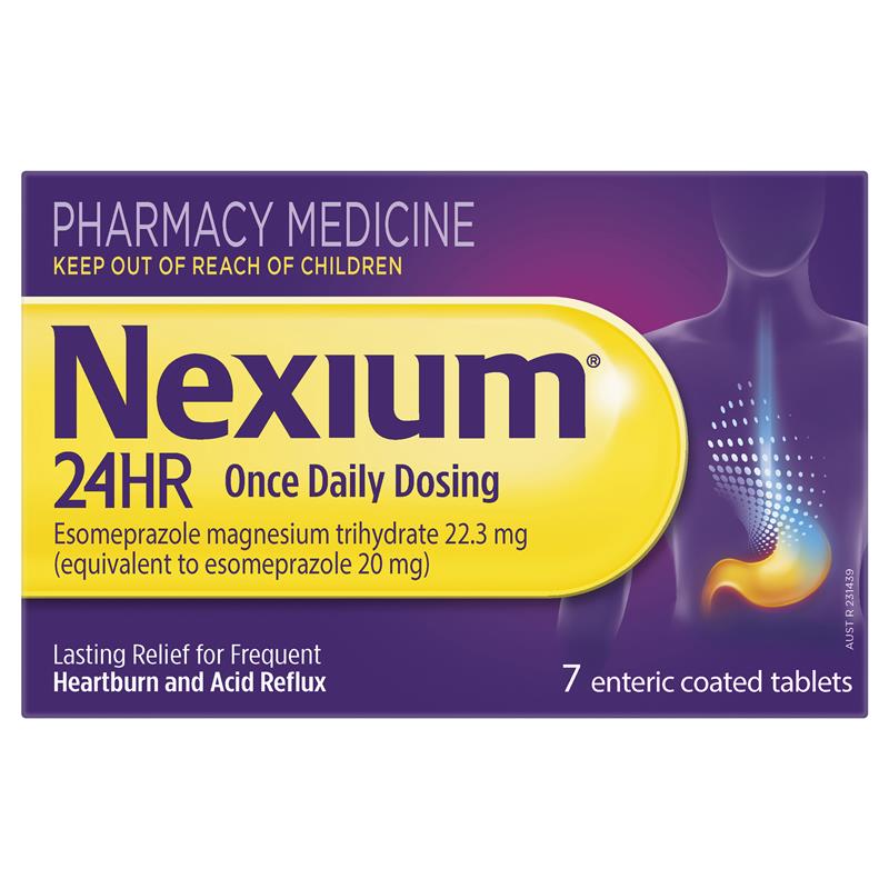 Load image into Gallery viewer, Nexium 24hr Heartburn &amp; Acid Reflux Relief 20mg 7 Tablets
