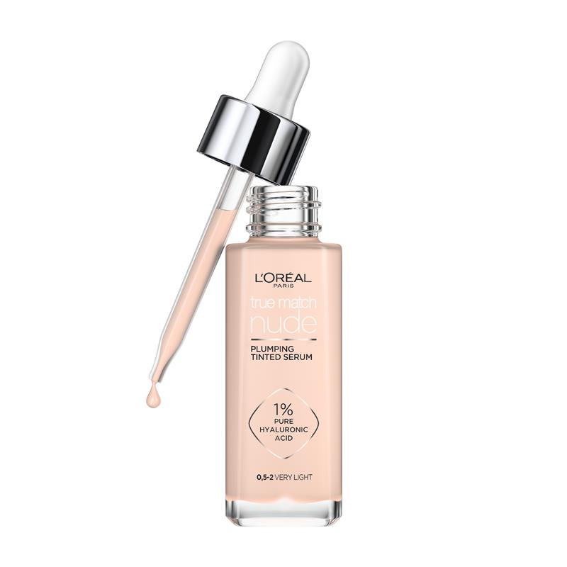 Load image into Gallery viewer, L'Oreal Paris True Match Nude Plumping Tinted Serum 0.5-2 Very Light
