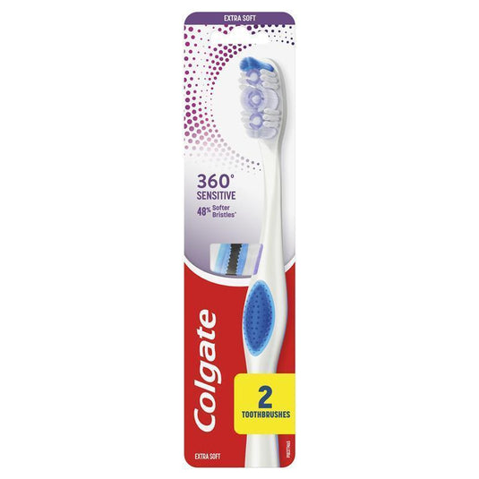 Colgate Toothbrush 360 Sensitive Pro-Relief Extra Soft 2 Pack