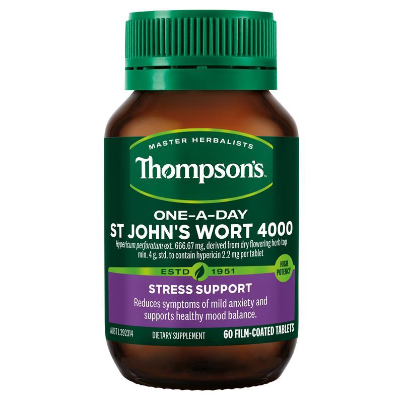 Load image into Gallery viewer, Thompson's One-A-Day St. John's Wort 4000mg 60 Tablets
