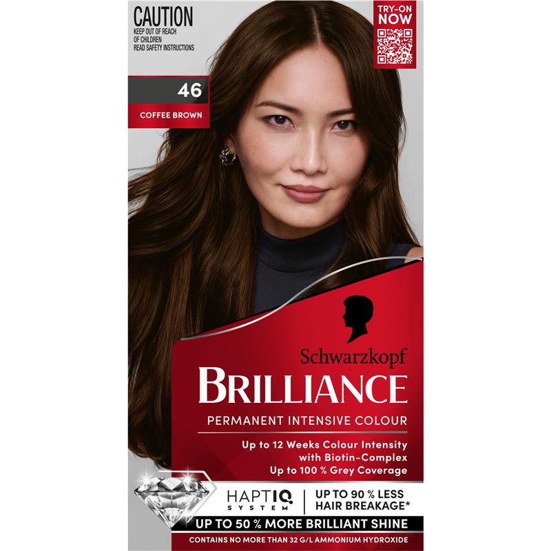 Load image into Gallery viewer, Schwarzkopf Brilliance 46 Coffee Brown New
