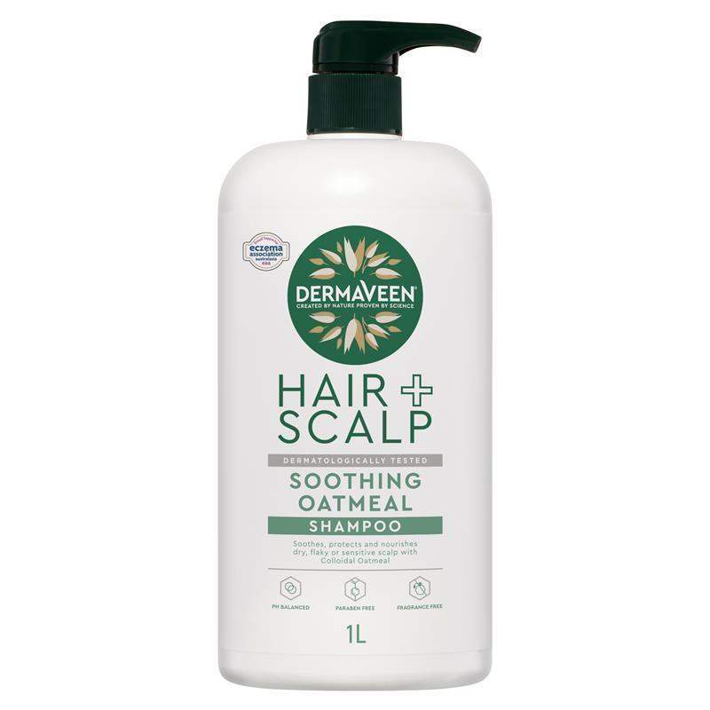Load image into Gallery viewer, DermaVeen Oatmeal Shampoo for Dry, Flaky or Sensitive Scalps 1L
