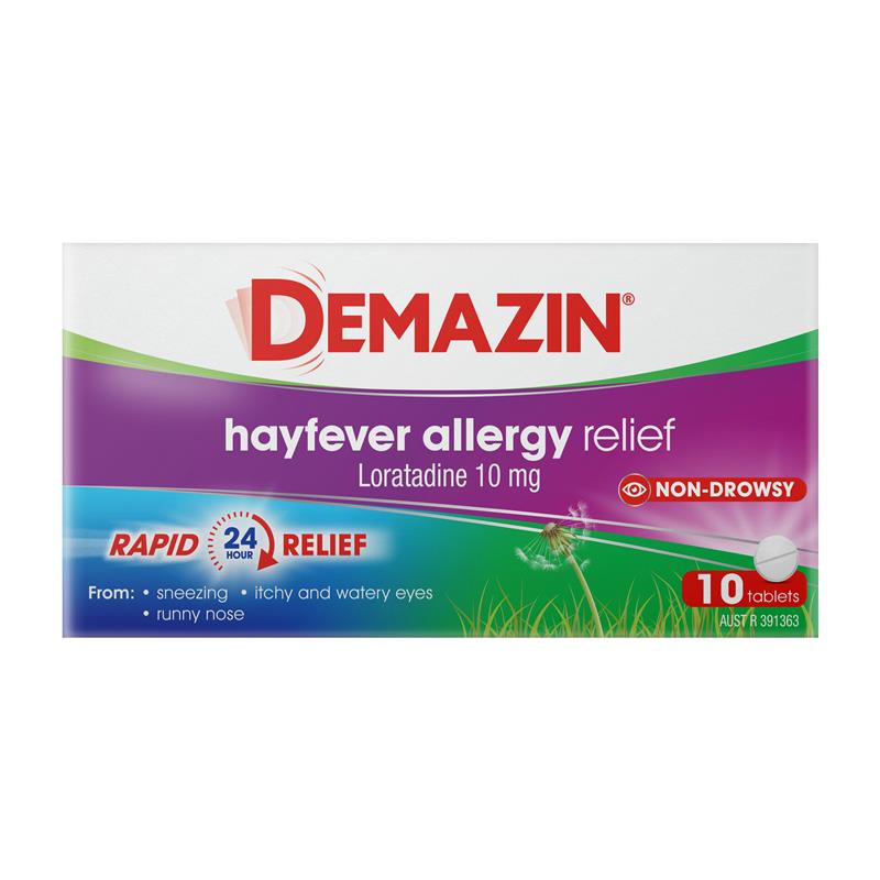 Load image into Gallery viewer, Demazin Allergy &amp; Hayfever 10 Tablets
