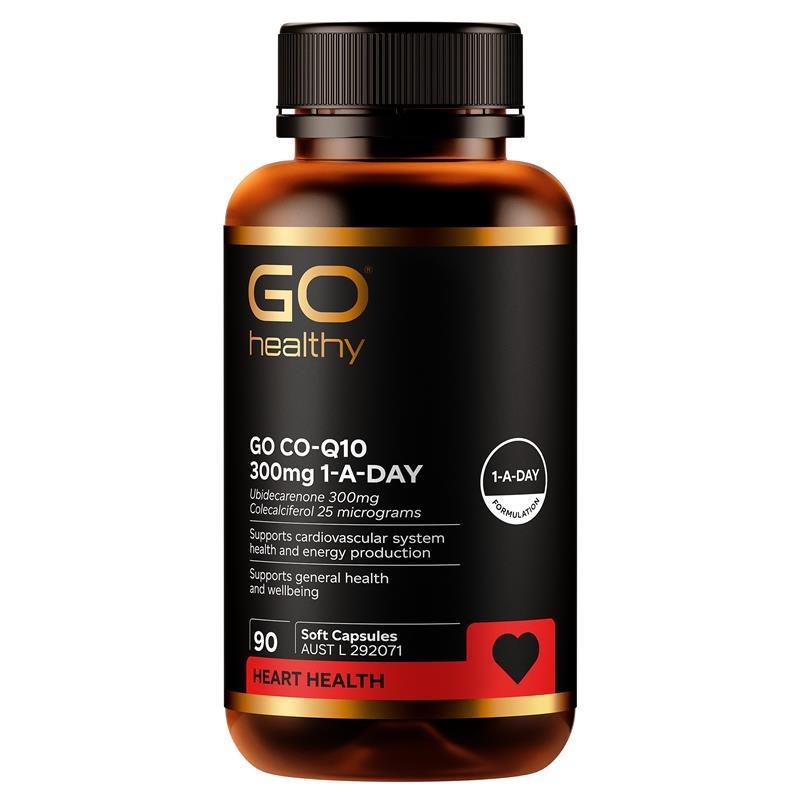 Load image into Gallery viewer, GO Healthy Co-Q10 300mg 1-A-DAY 90 Soft Capsules
