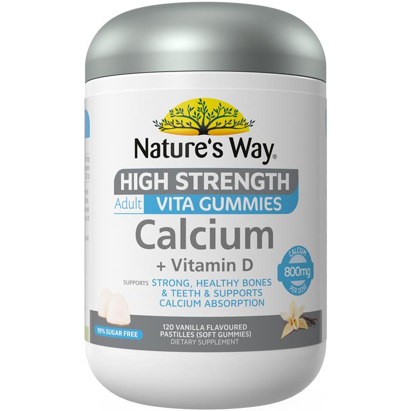 Load image into Gallery viewer, Nature's Way Adult Vita Gummies Sugar Free High Strength Calcium 120 Gummies Exclusive Size
