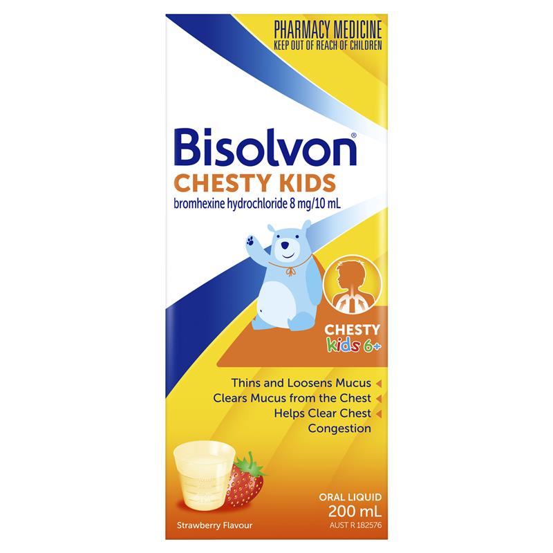 Load image into Gallery viewer, Bisolvon Chesty Kids Strawberry Oral Liquid 200ml
