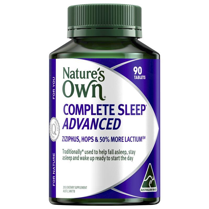 Load image into Gallery viewer, Nature's Own Complete Sleep Advance 90 Tablets Exclusive Size
